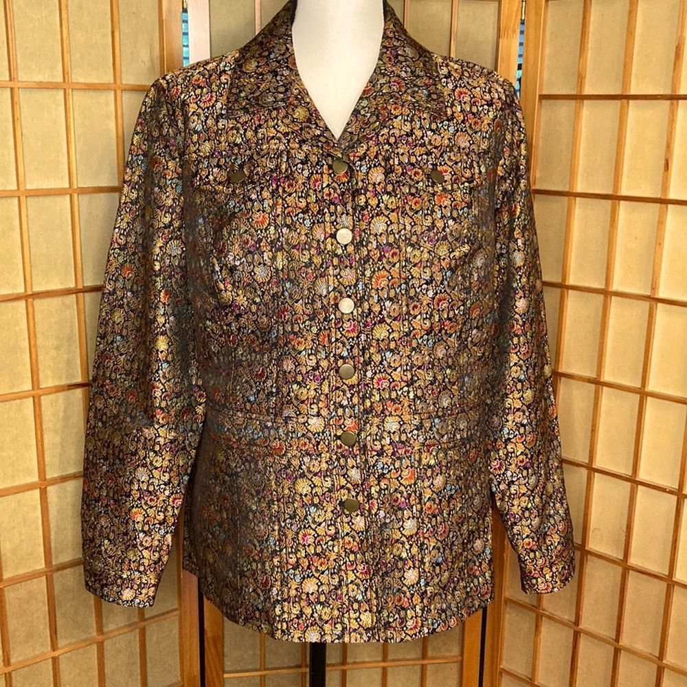 Coldwater Creek Jacket Brocade Jacket - image 1